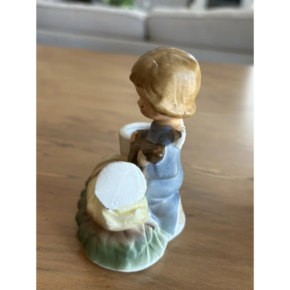 Vintage 1963 Holt Howard Angel & Baby Candle Holder Figurine